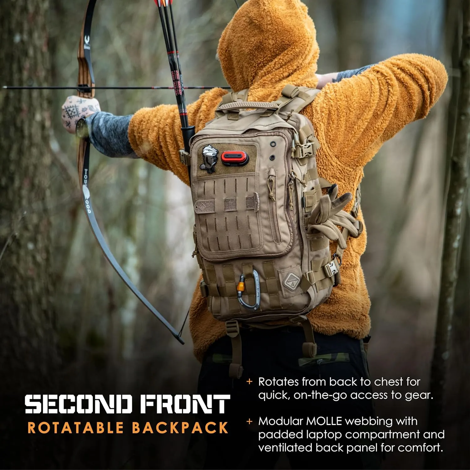 HAZARD 4 Second Front(TM Rotatable Backpack Hazard