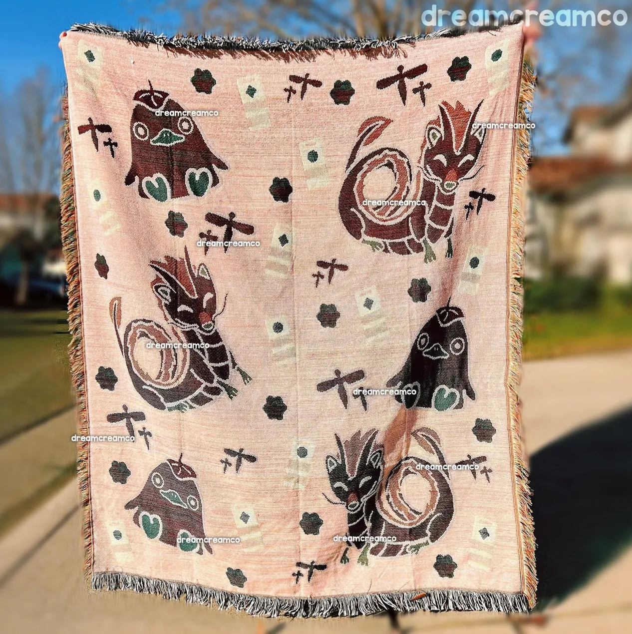 Holiday Spirits Woven Tapestry Blanket