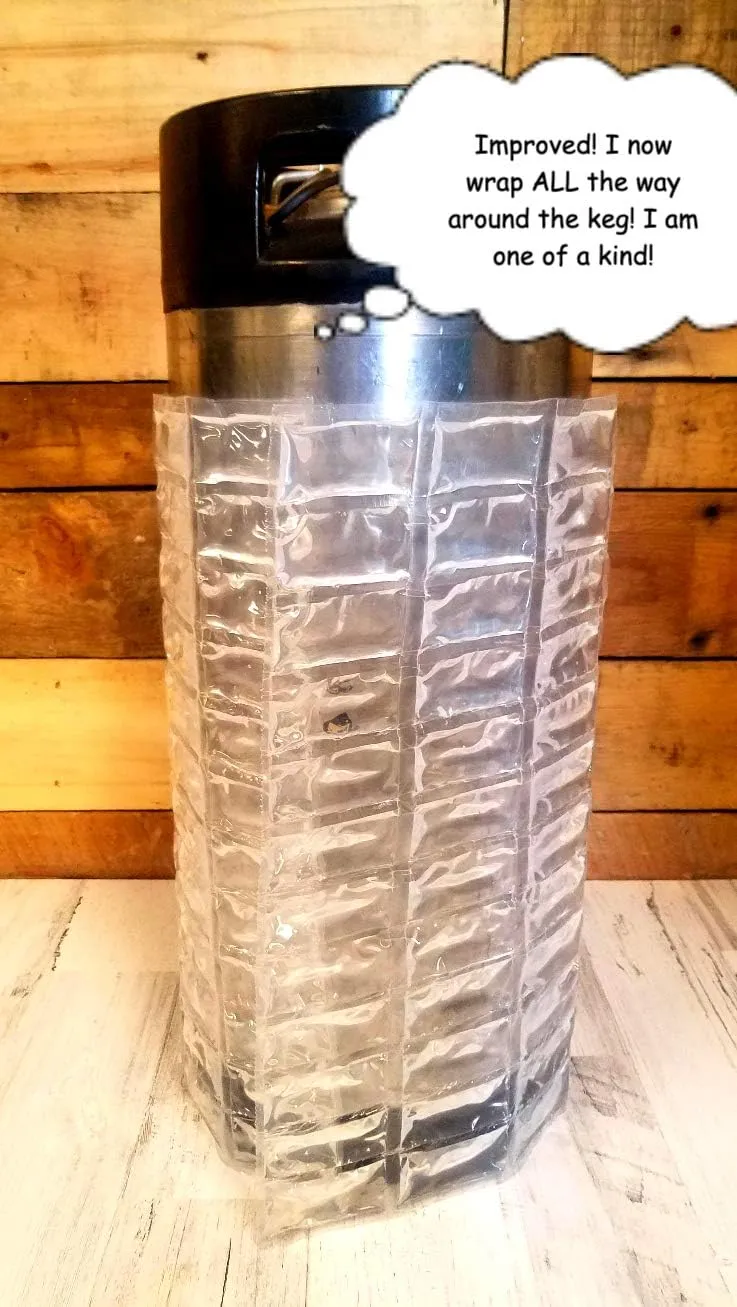 Home brew Keg Cooler & Ice Wrap Bundle. Beer Cooler for 5 gallon, Corny and Cornelius kegs. Cool Brewing