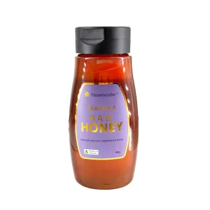 Honeycube Manuka Raw Honey Squeeze Bottle - 500g
