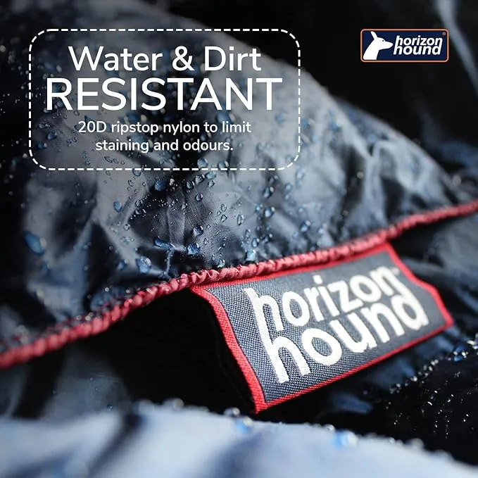 Horizon Hound Down Camping Blanket - Outdoor Travel Blanket | Sustainable Insulated Down | Lightweight & Warm Quilt for Camping, Stadium, Hiking & Festival | Water Resistant, Packable & Compact