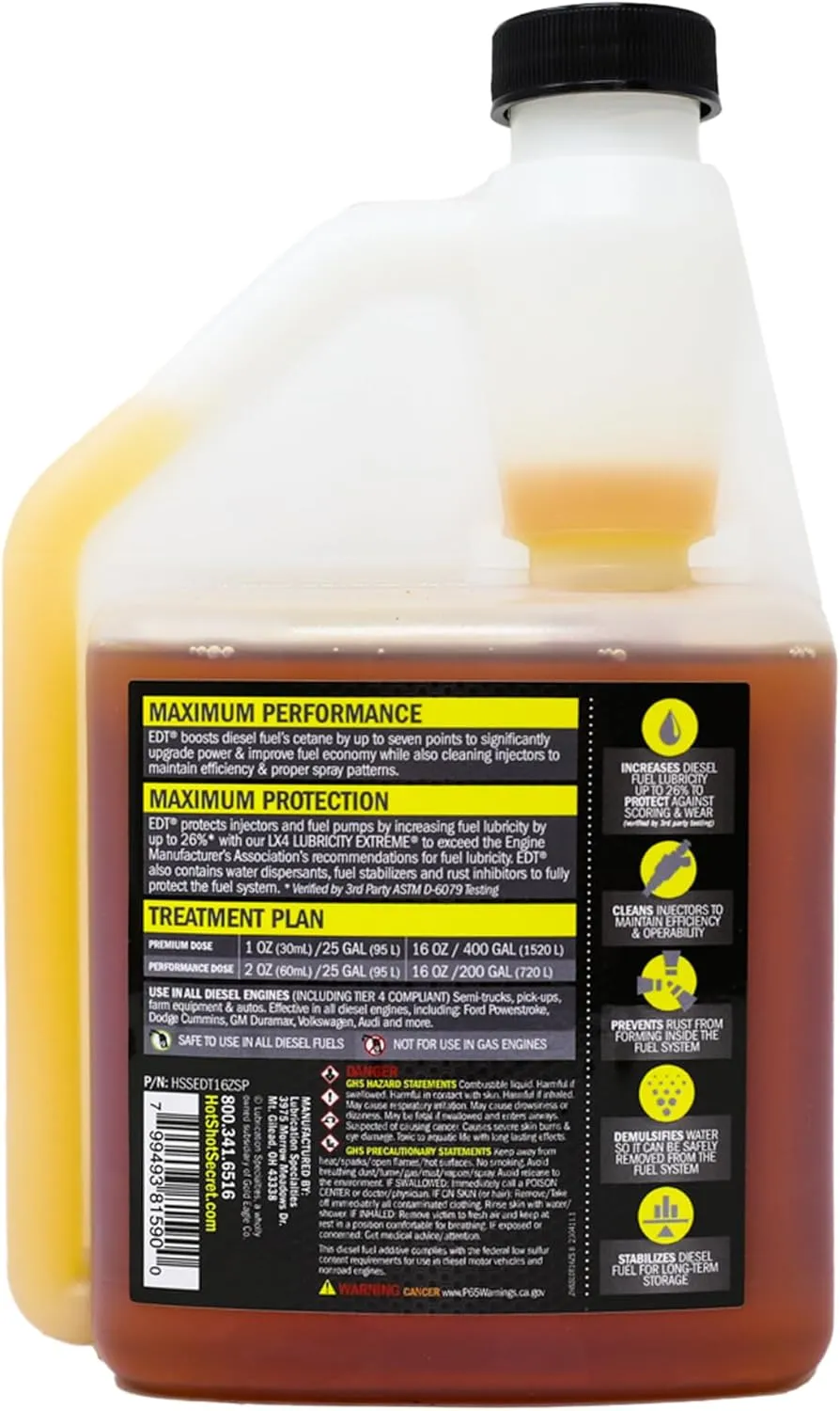 Hot Shot's Secret Everyday Diesel Treatment 16 Ounce Squeeze Bottle (HSSEDT16ZS)