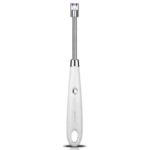 HULIANFU New Electric Arc Lighter USB Windproof Flameless Plasma Ignition Long Kitchen Igniter Lighter For Candle Gas Stove Outdoor BBQ