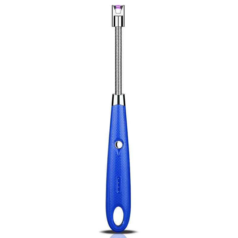 HULIANFU New Electric Arc Lighter USB Windproof Flameless Plasma Ignition Long Kitchen Igniter Lighter For Candle Gas Stove Outdoor BBQ
