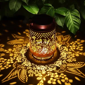 Hummingbird Solar Lanterns Outdoor Waterproof, Birthday Gifts for Women Mom Grandma Sister Fathers Day Gifts for Dad, Hanging Solar Lights Garden Decor for Outside Decoration Patio Yard Lawn Porch