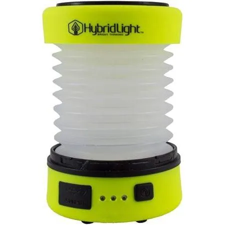 HybridLight PUC 150 Lumen Expandable Landtern Flashlight and Charger Yellow