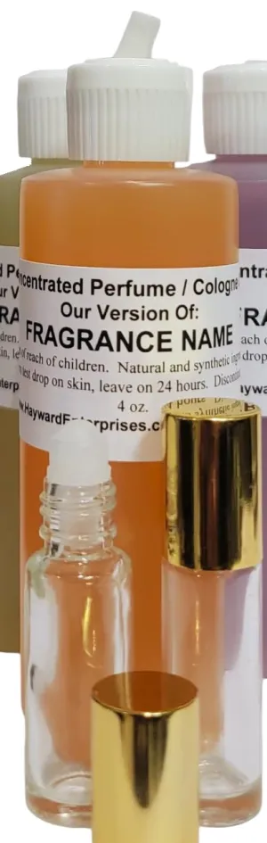 HYWD Enterprises Perfume Oil Comparable to ETERNITY MOMENT for women, Fragrance Rendition, Eau de Parfum, Large 4 oz. (120ml) with 2 Empty Roll-ons