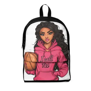 I Ball Too.2 Unisex (Black) Classic Basketball Backpack for Sports Lovers