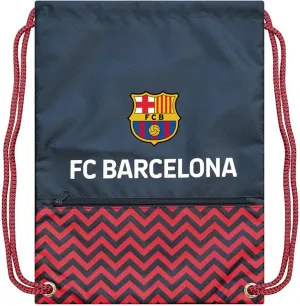 Icon Sports Fan Shop FC Barcelona World Soccer Club Barça Team Logo Officially Licensed Barca Drawstring Cinch Bag (Clipboard Navy, ONE SIZE)