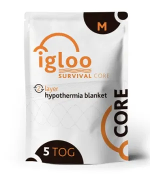 Igloo Core Hypothermia Blanket - Medium - Emergency Orange