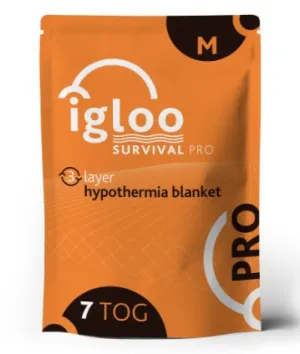 Igloo Pro Hypothermia Blanket - Medium - Emergency Orange