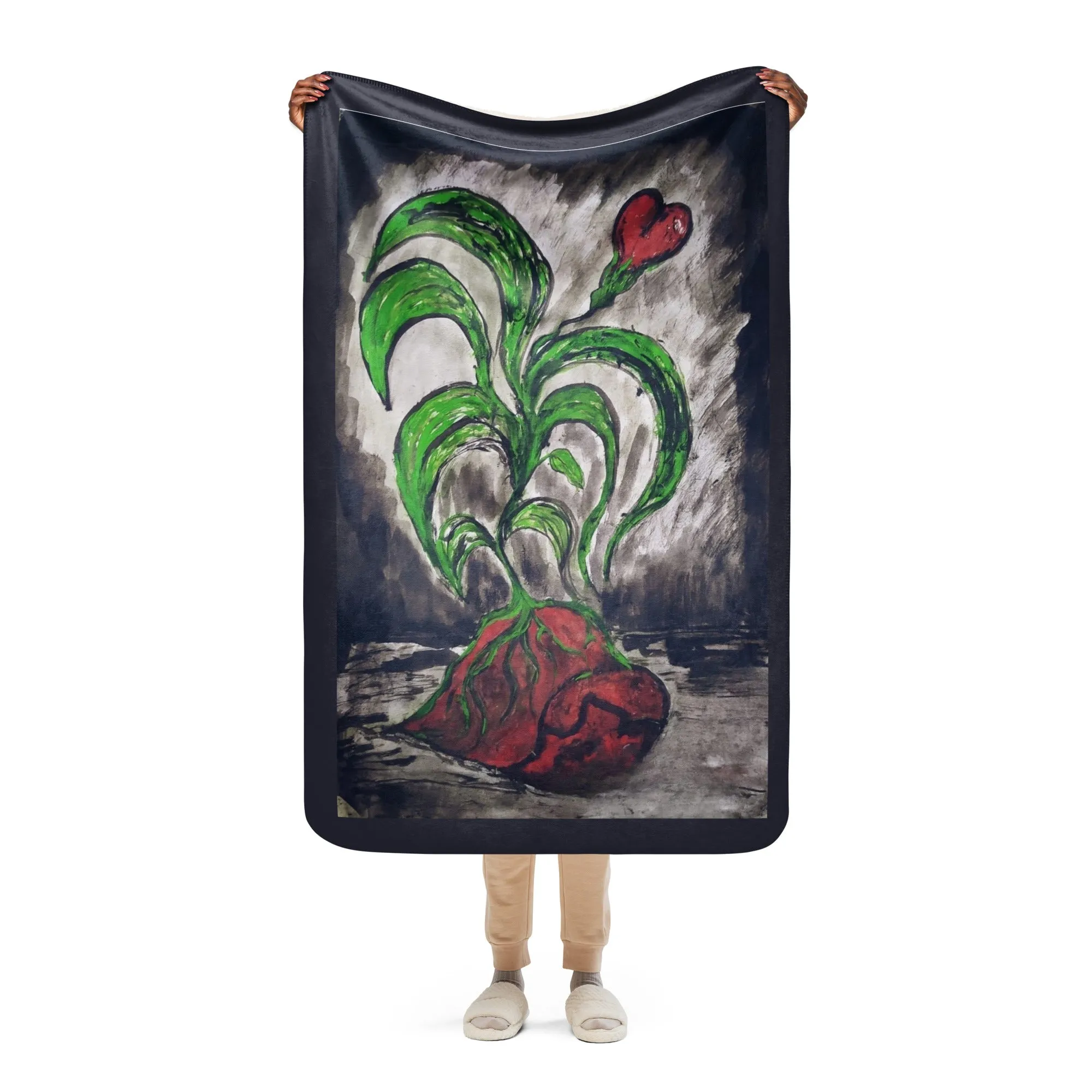 IN HOPE I GROW - Sherpa Blanket