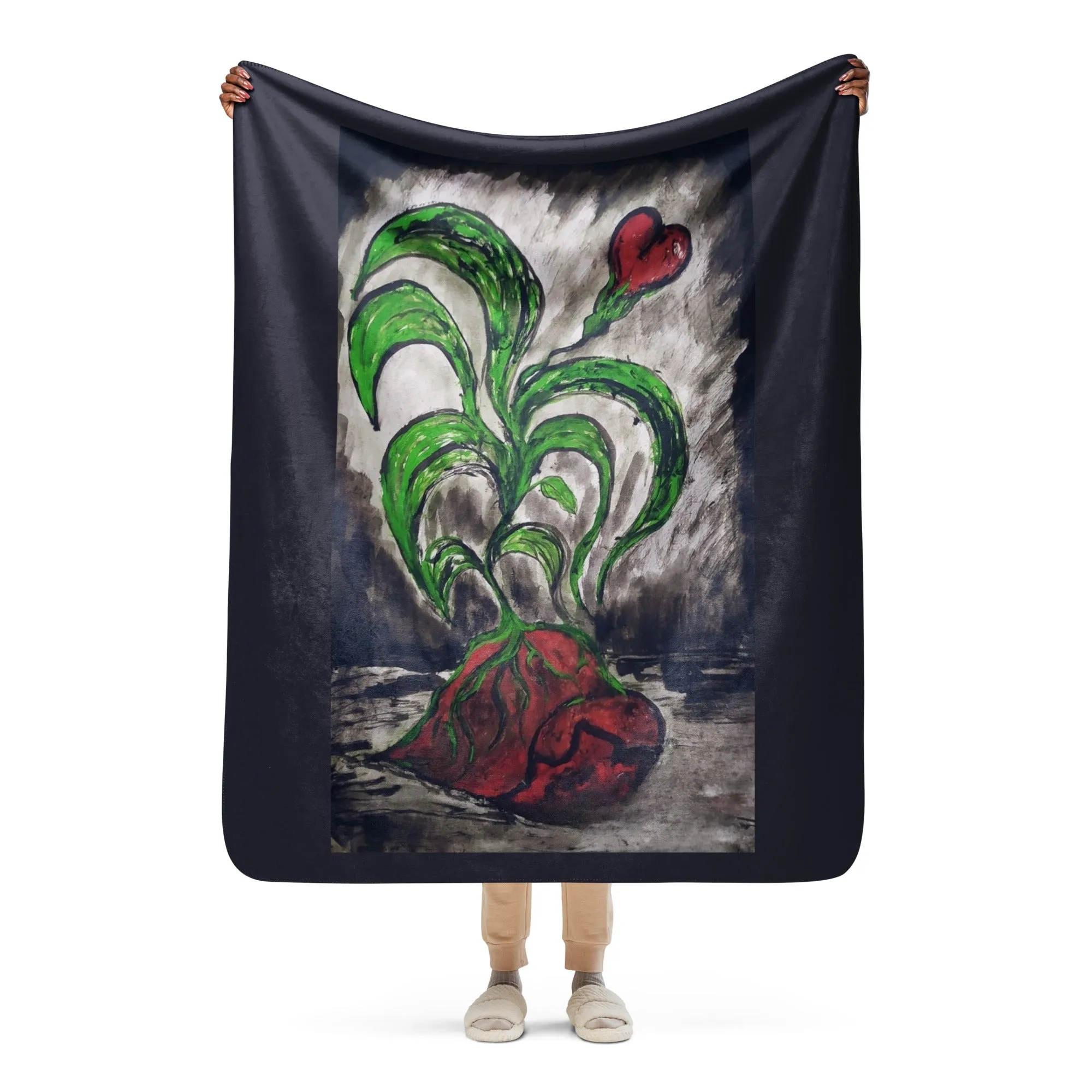 IN HOPE I GROW - Sherpa Blanket