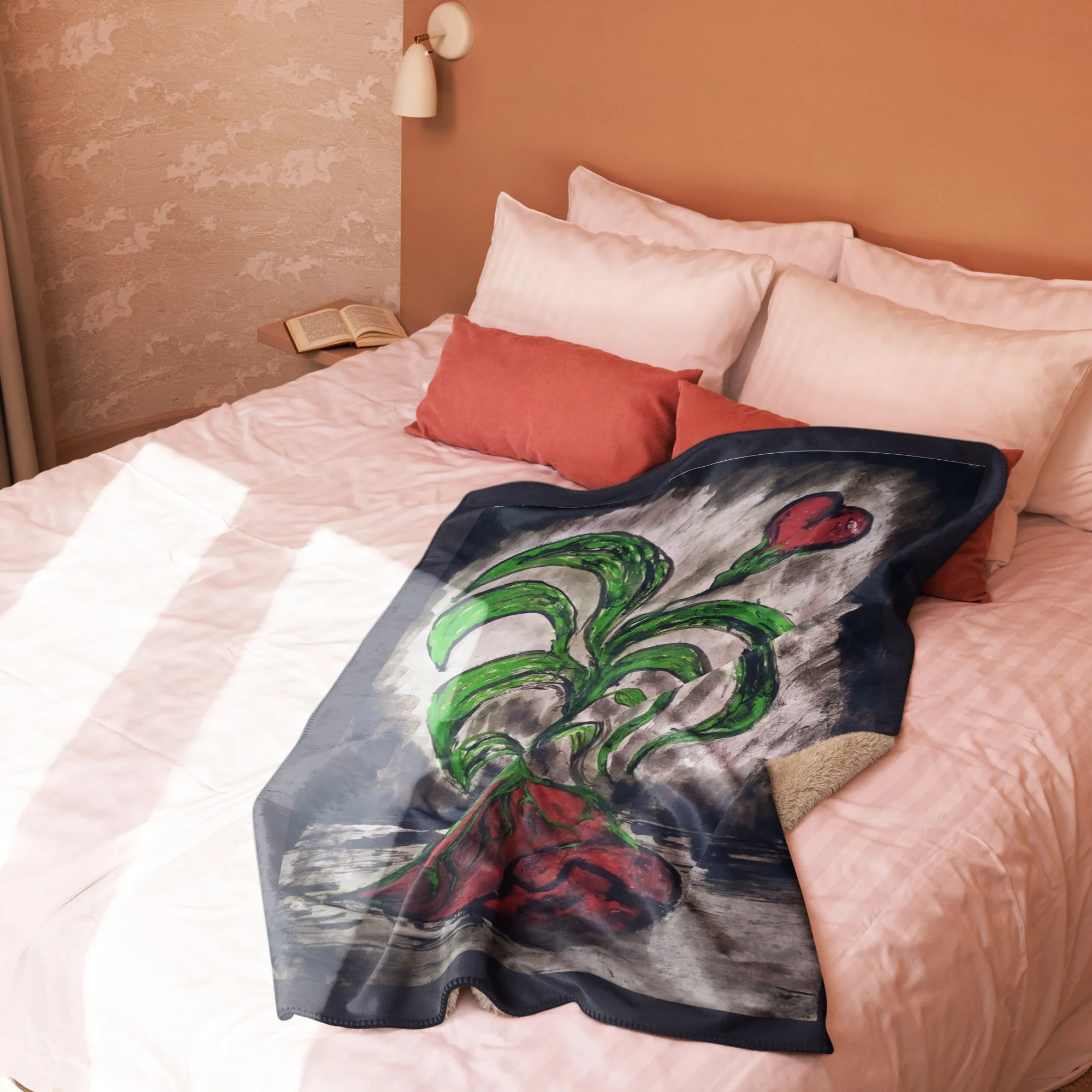 IN HOPE I GROW - Sherpa Blanket