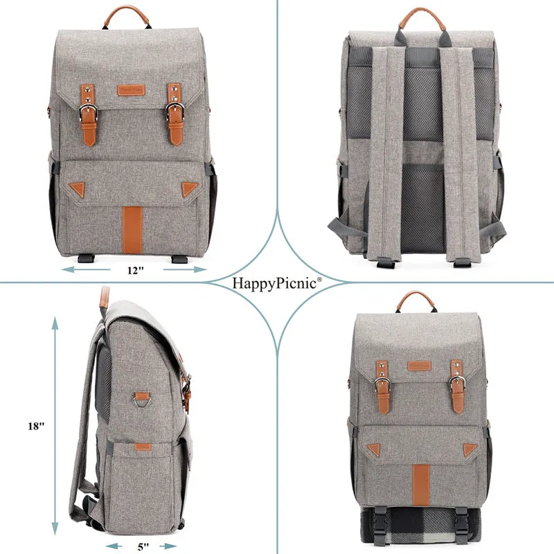 Insulated Picnic Backpack with Roomy Cooler