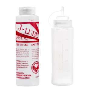J-LUBE FISTING Powder Mixes with Water One Bottle Makes 16  Gallons / 60  litres and More of Lubricant 10 oz   Squeeze Bottle 500ml (1)