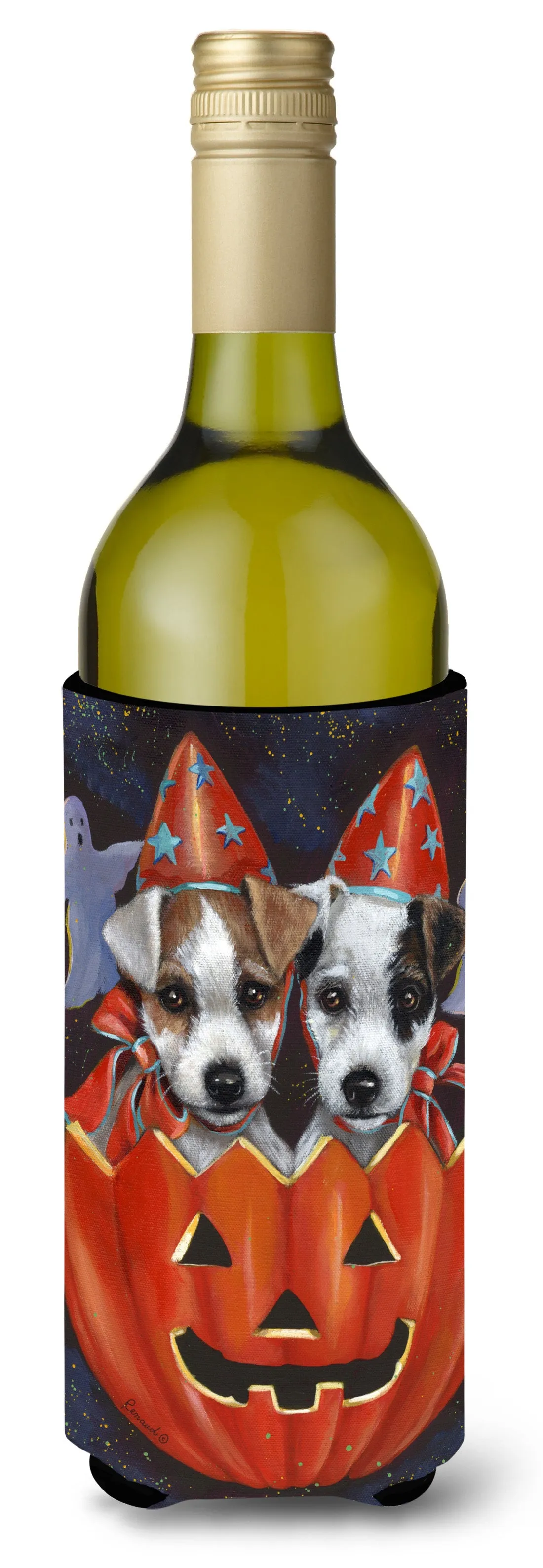 Jack Russell Terrier Halloween Wine Bottle Hugger PPP3105LITERK