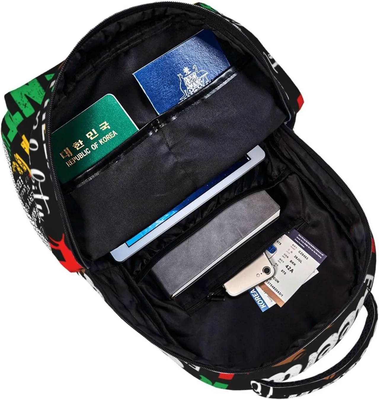 Juneteenth African American Women Backpack Lightweight Laptop Backpack Casual Daypack Travel Double Shoulder Bag For Women Men