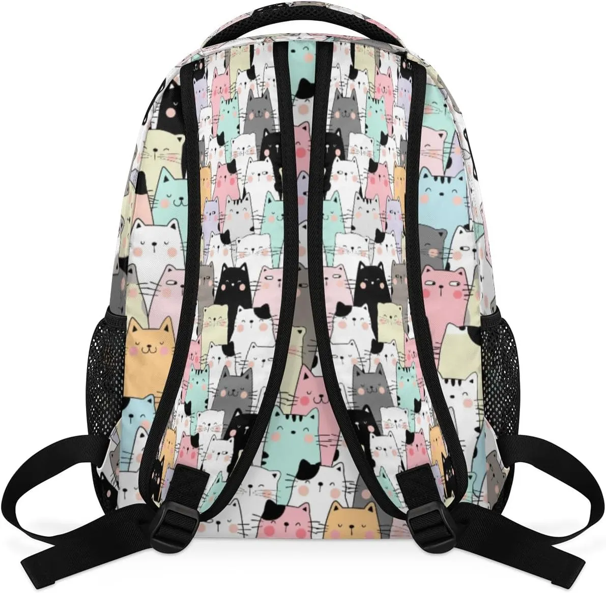 Kids School Backpacking Backpack for Teens Girls & Boys Cute Cats Funny Animals Middle School Aesthetic Students Bookbag 16 in Cute Lightweight Gym Travel Bag Sports Schoolbag