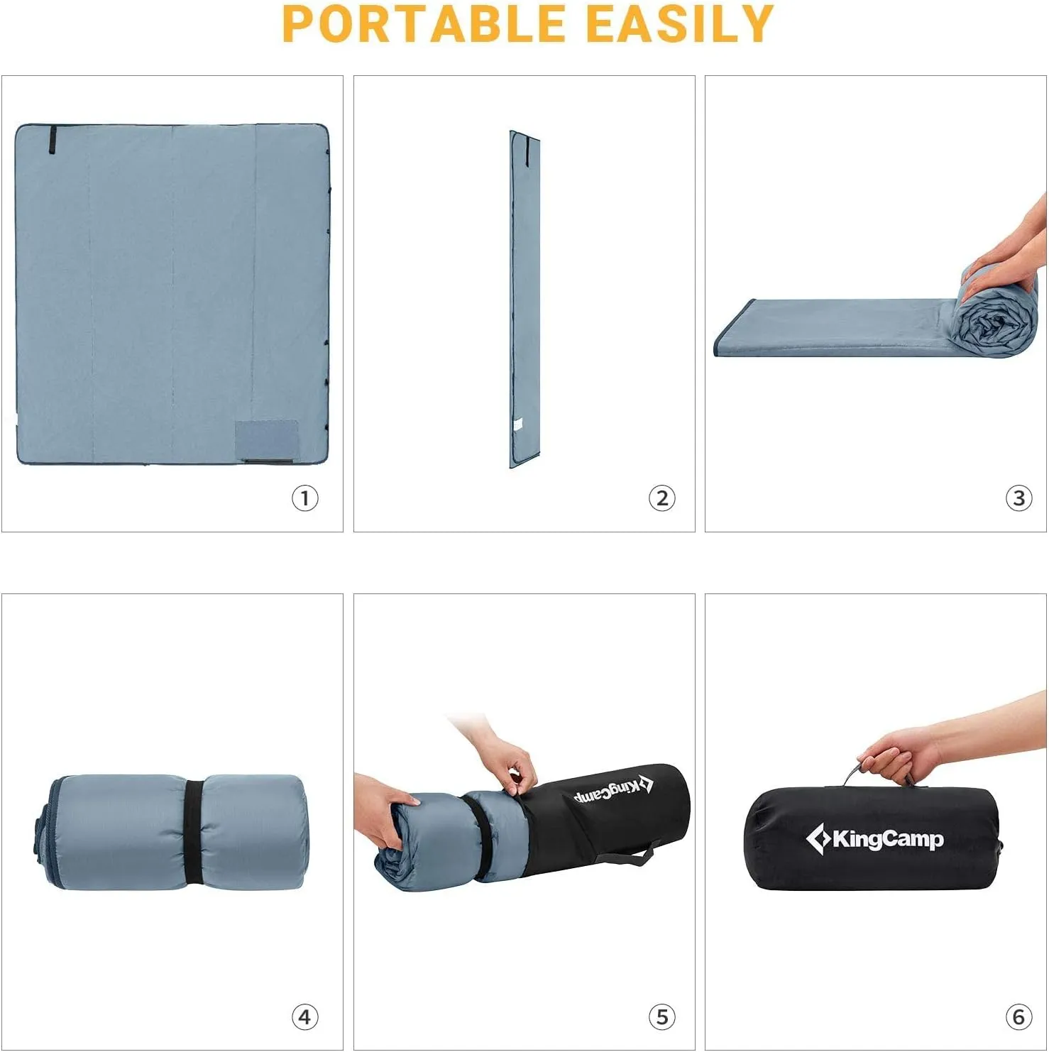 KingCamp Outdoor Waterproof Camping Stadium Blanket - Extra Large Windproof Picnic Beach Blanket, Sandproof Insulated for Outdoors, Park, Grass