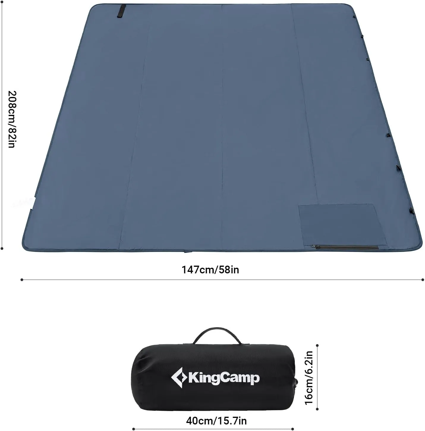 KingCamp Outdoor Waterproof Camping Stadium Blanket - Extra Large Windproof Picnic Beach Blanket, Sandproof Insulated for Outdoors, Park, Grass