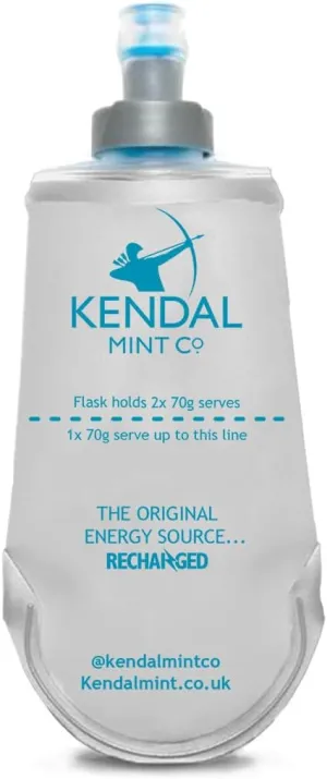 KMC Refillable Soft Flask for Sports Nutrition & Energy Gels, 150ml BPA Free Twist-lock Cap, Dishwasher Safe