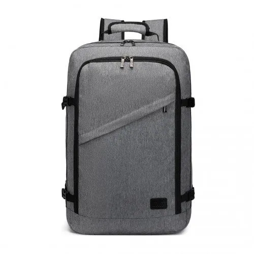 Kono Lightweight Cabin Bag Travel Business Backpack - Grey