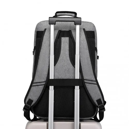 Kono Lightweight Cabin Bag Travel Business Backpack - Grey