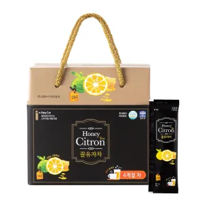 Korean Honey Yuza Citron Tea [ Korean Foods ] Low Calorie Concentrate Yuja Sticks, Vitamin C, Enjoy Anytime Anywhere [ Jeollanamdo Foods ] 50 Packets