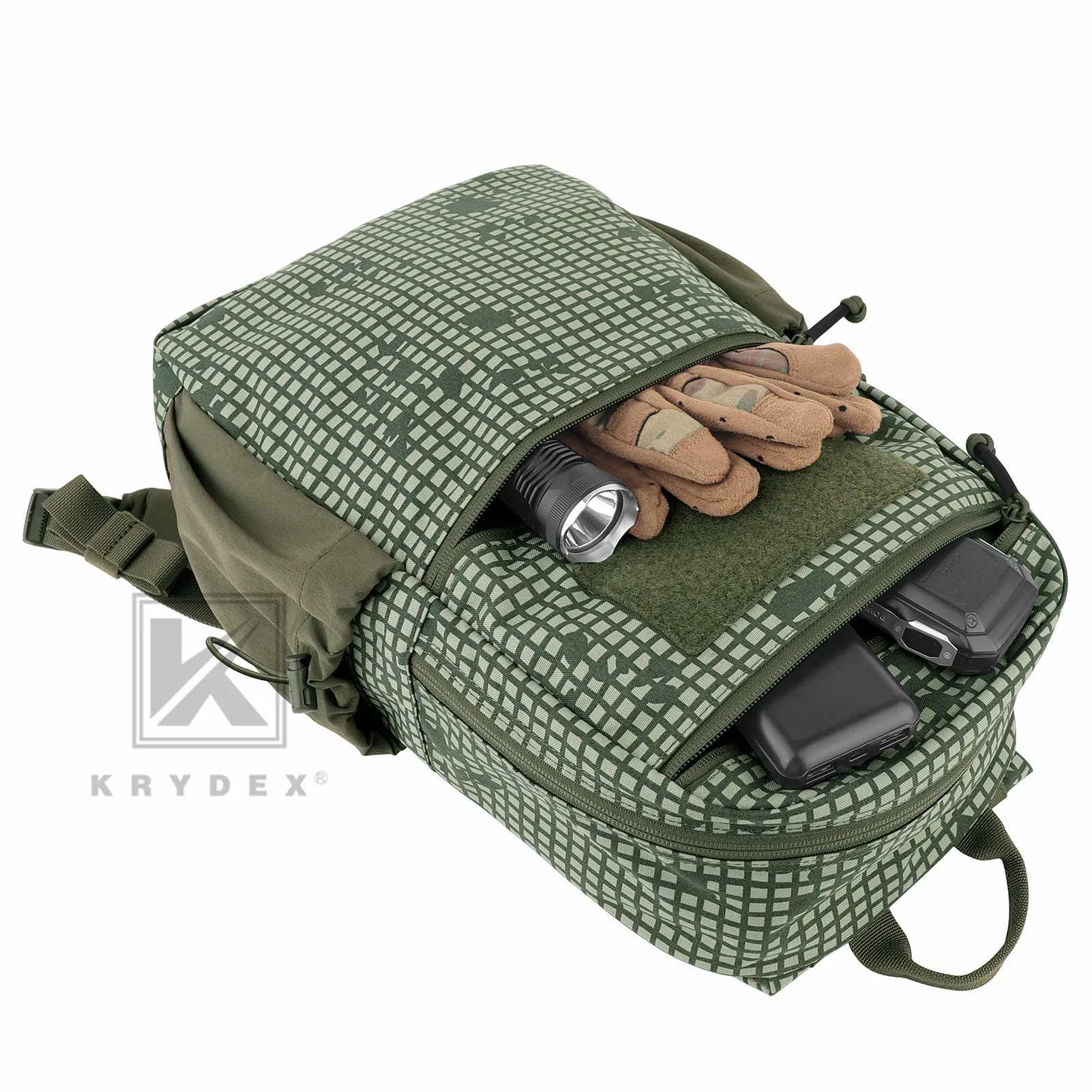 KRYDEX 14L Tactical Daypack Outdoor EDC Backpack Travel Lightweight Waterproof
