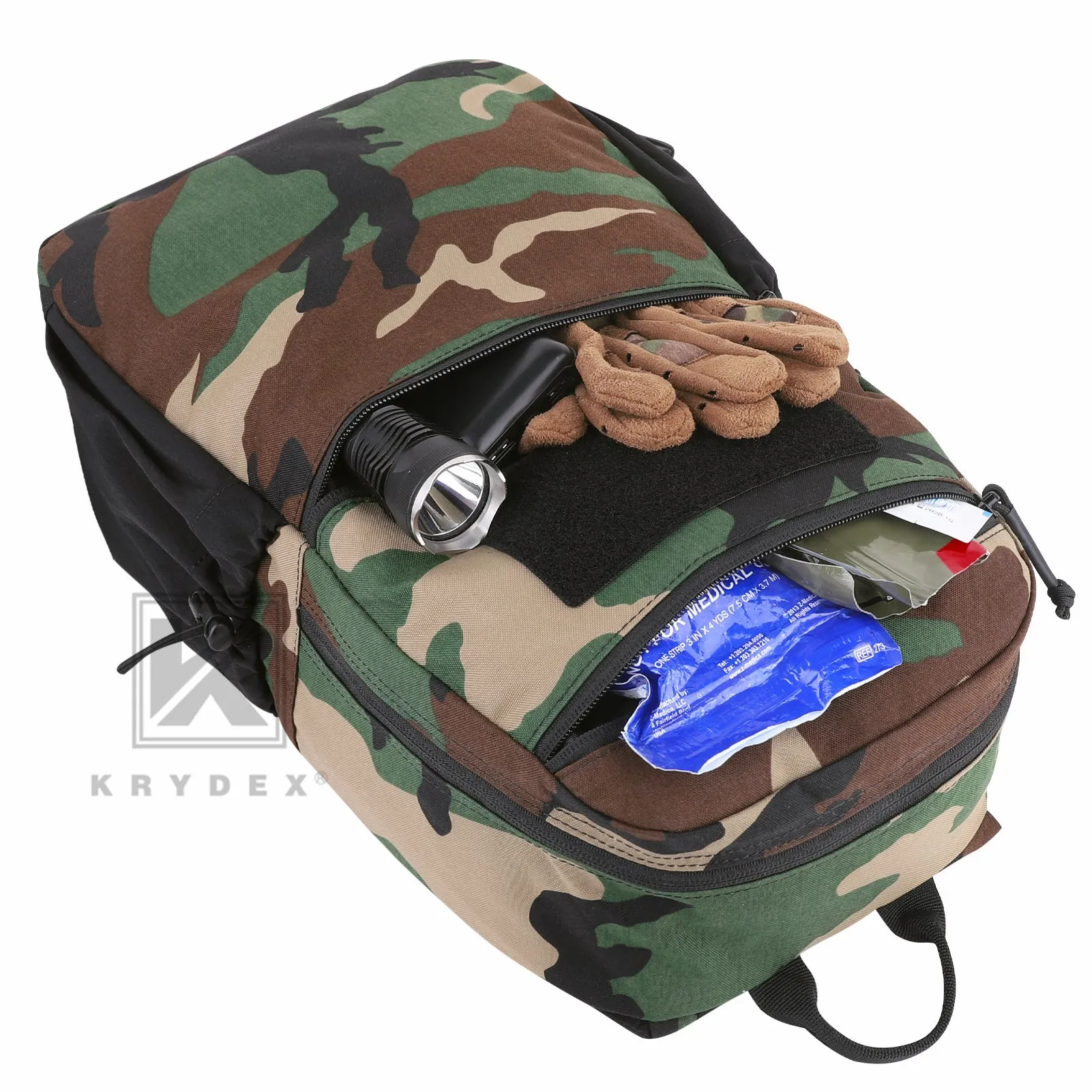 KRYDEX 14L Tactical Daypack Outdoor EDC Backpack Travel Lightweight Waterproof
