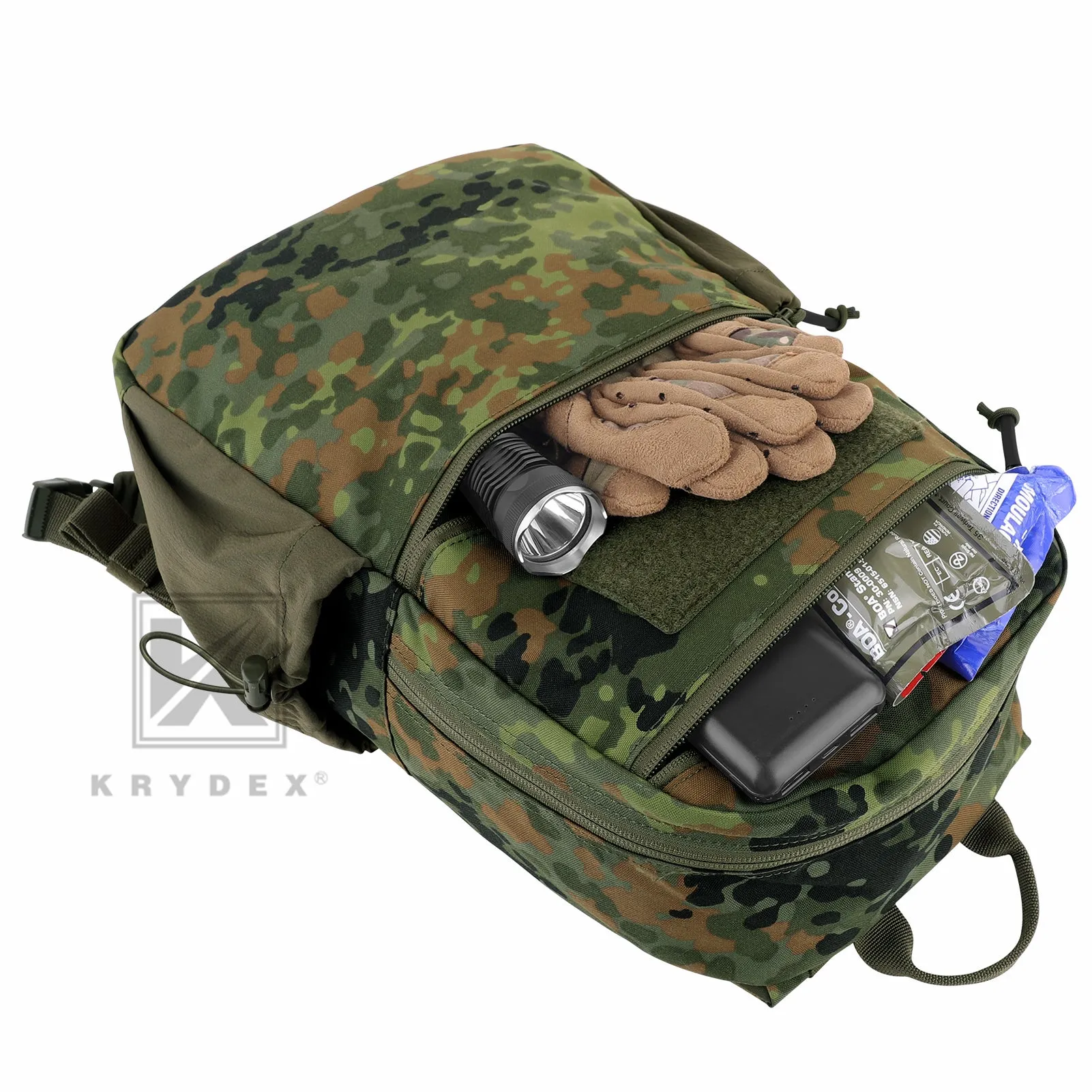 KRYDEX 14L Tactical Daypack Outdoor EDC Backpack Travel Lightweight Waterproof