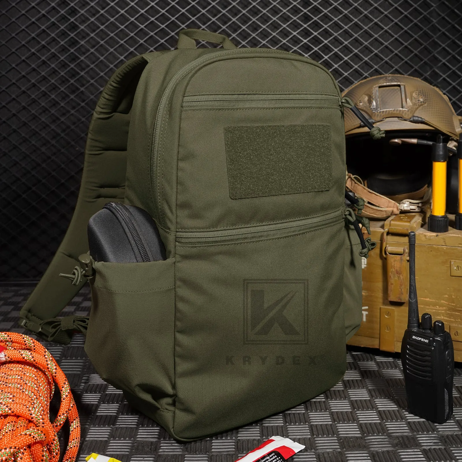 KRYDEX 14L Tactical Daypack Outdoor EDC Backpack Travel Lightweight Waterproof