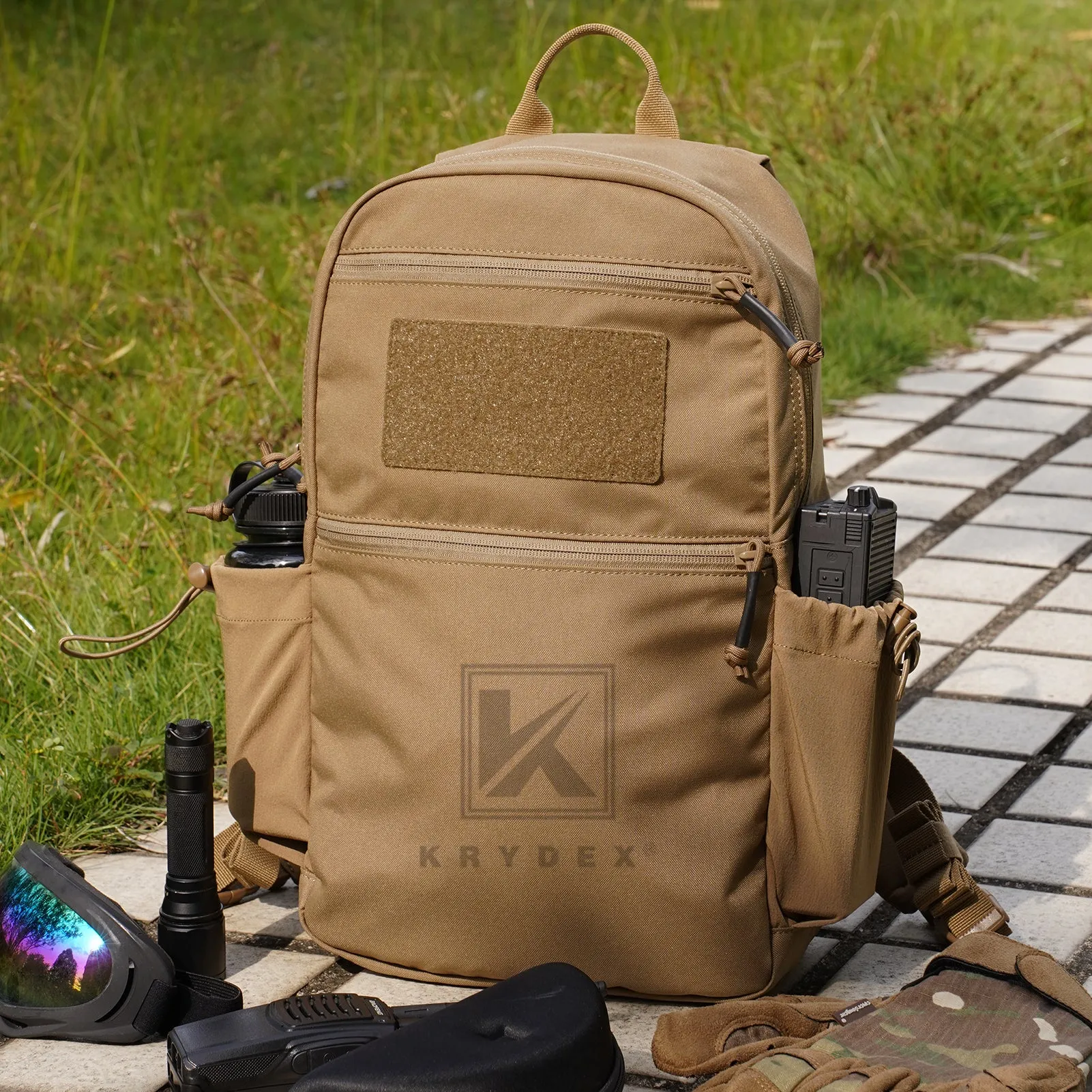 KRYDEX 14L Tactical Daypack Outdoor EDC Backpack Travel Lightweight Waterproof