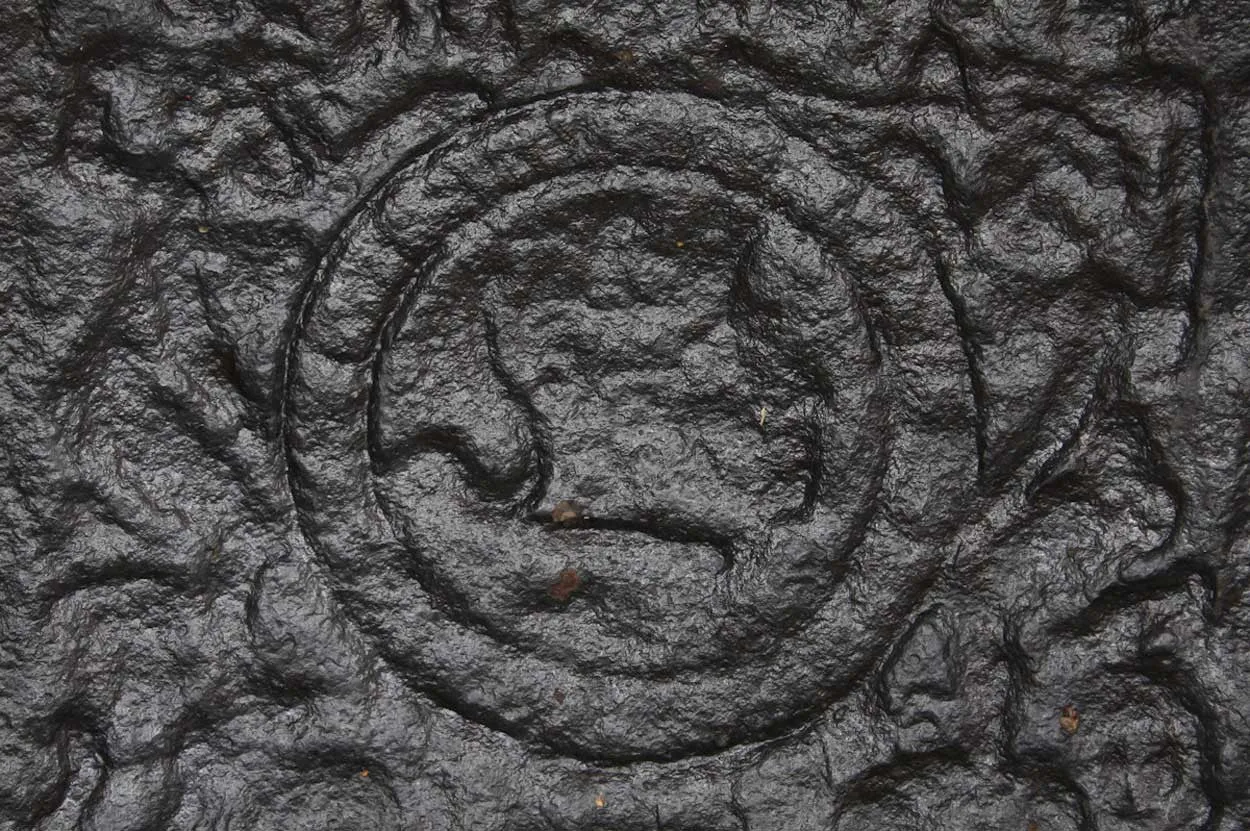 Large Early Swedish Cast Iron Stove Plate with Coat of Arms