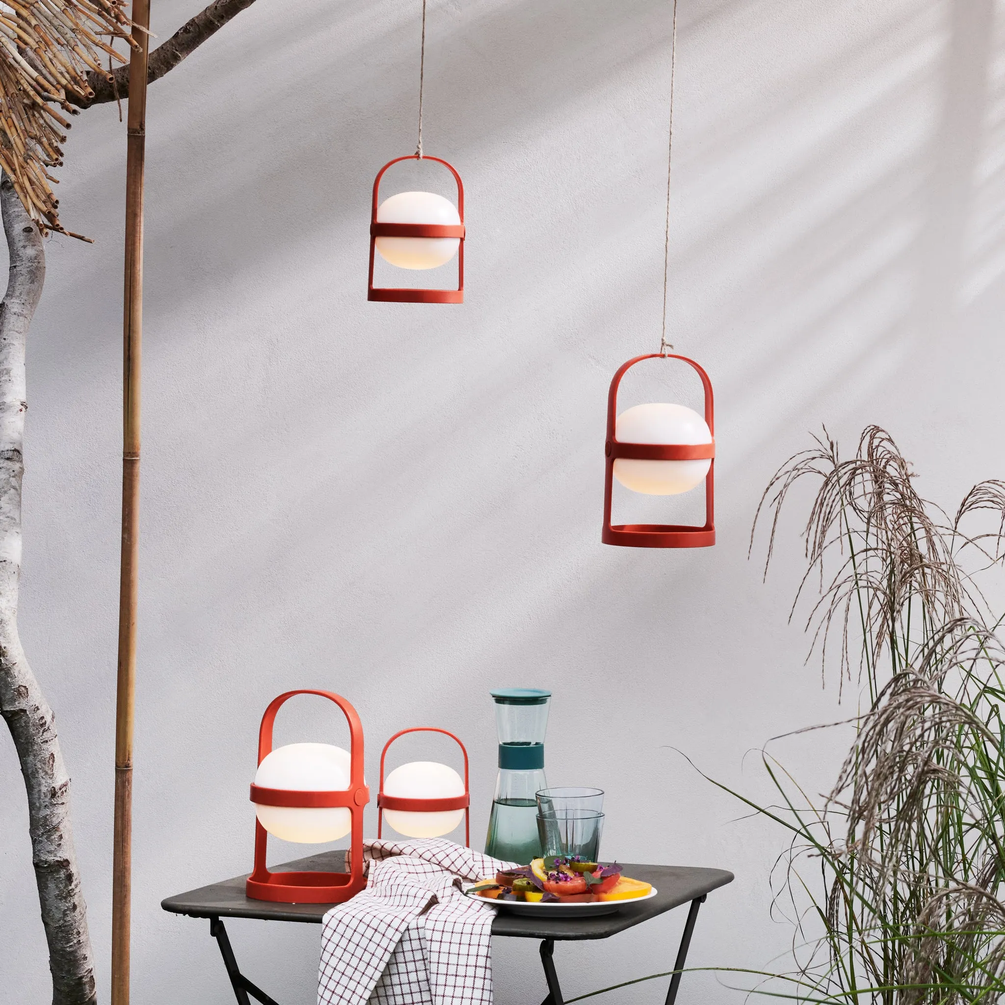 Large Soft Spot Solar Lantern: Terracotta