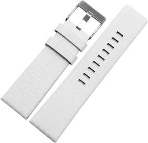 Leather watchband for Diesel DZ7259 DZ7256 DZ7265 Black White Brown 22mm 24mm 26mm 28mm 30mm 32 34mm strap