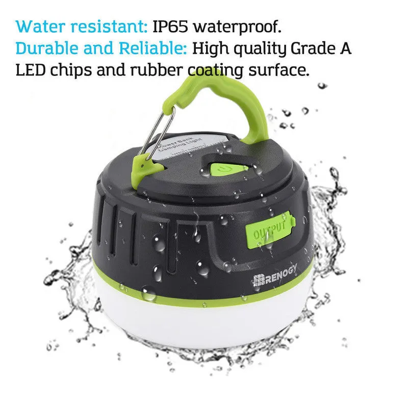 LED Camping Lantern with 5200mAh Power Bank