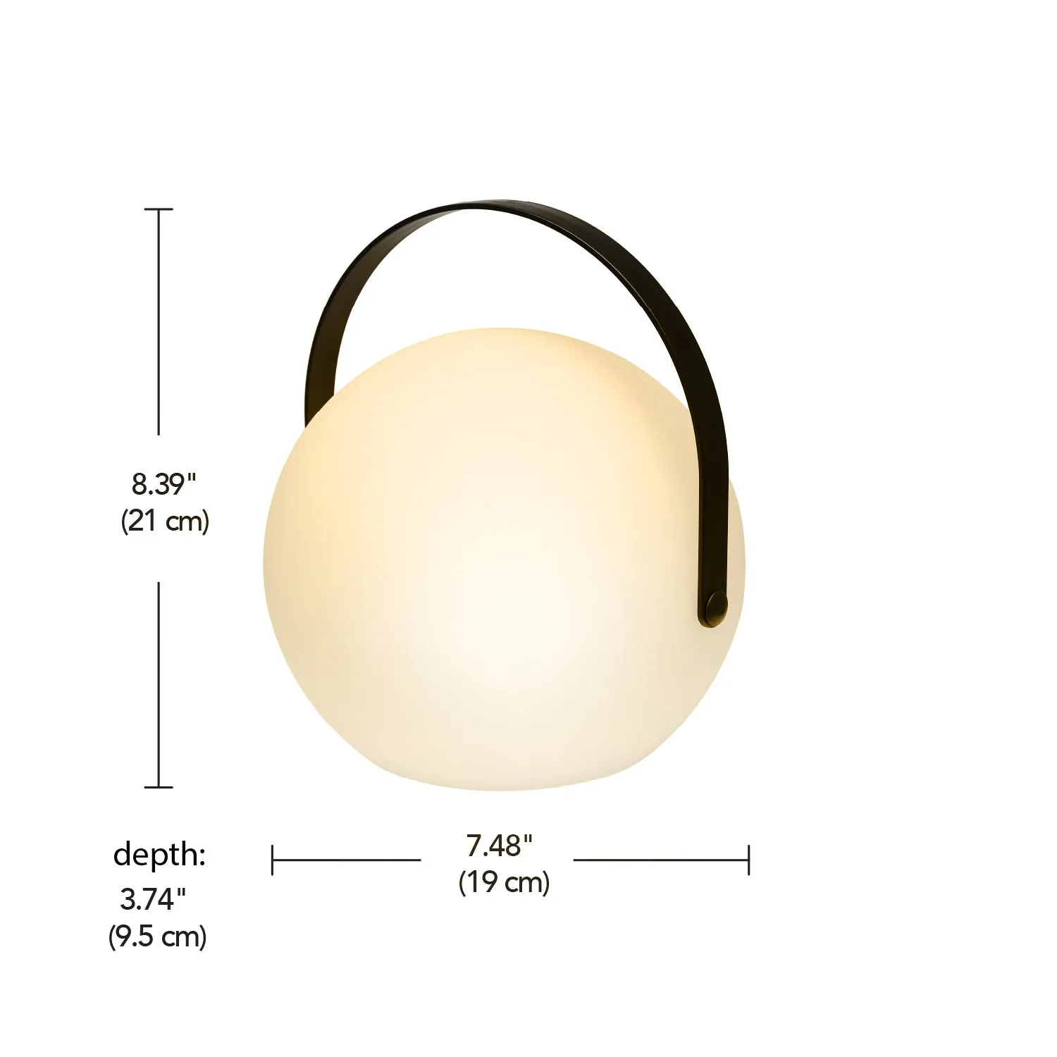 LED Integrated USB Rechargeable Indoor Outdoor RGB Multicolor Changing Portable Sphere Lantern with Remote Control