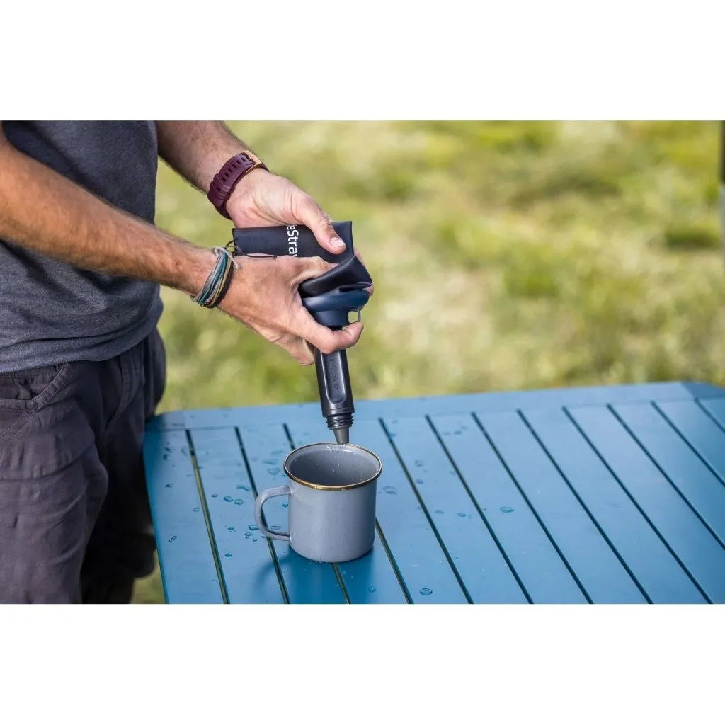 LifeStraw Peak Series 1L Squeeze Bottle - Mountain Blue