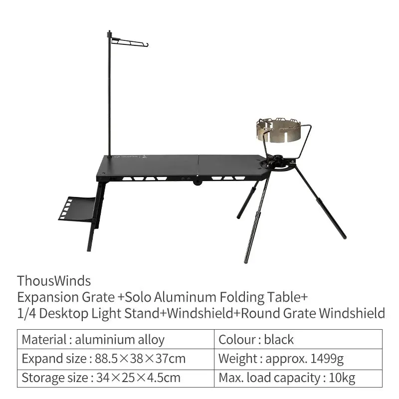 Light Folding Table for Camping, Beach, and Road Trips - Durable Aluminum Alloy, Portable, and Comfortable