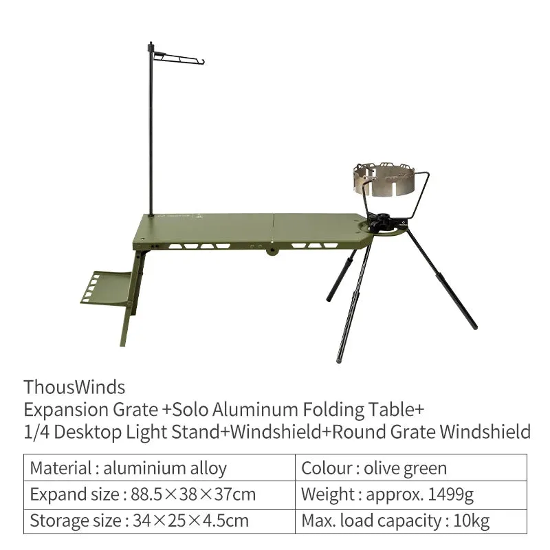 Light Folding Table for Camping, Beach, and Road Trips - Durable Aluminum Alloy, Portable, and Comfortable