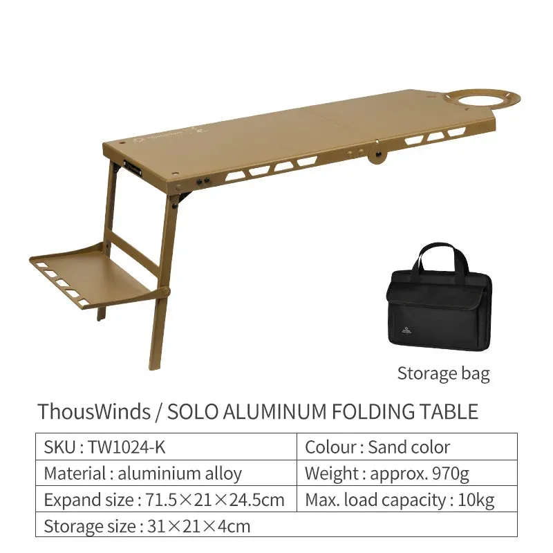 Light Folding Table for Camping, Beach, and Road Trips - Durable Aluminum Alloy, Portable, and Comfortable