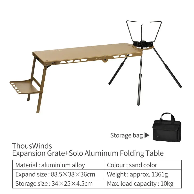 Light Folding Table for Camping, Beach, and Road Trips - Durable Aluminum Alloy, Portable, and Comfortable