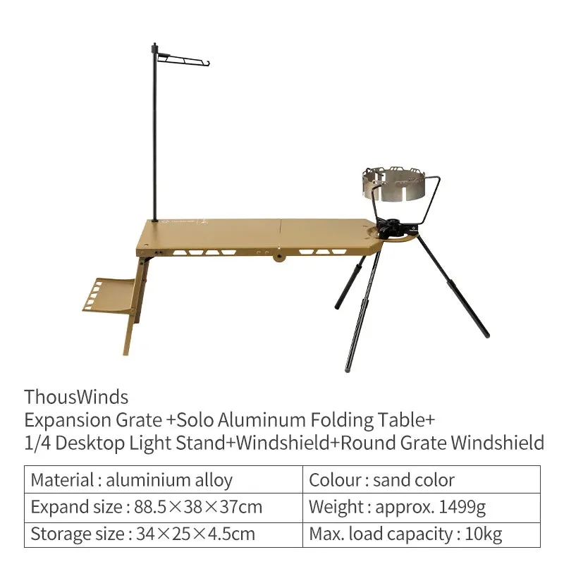 Light Folding Table for Camping, Beach, and Road Trips - Durable Aluminum Alloy, Portable, and Comfortable