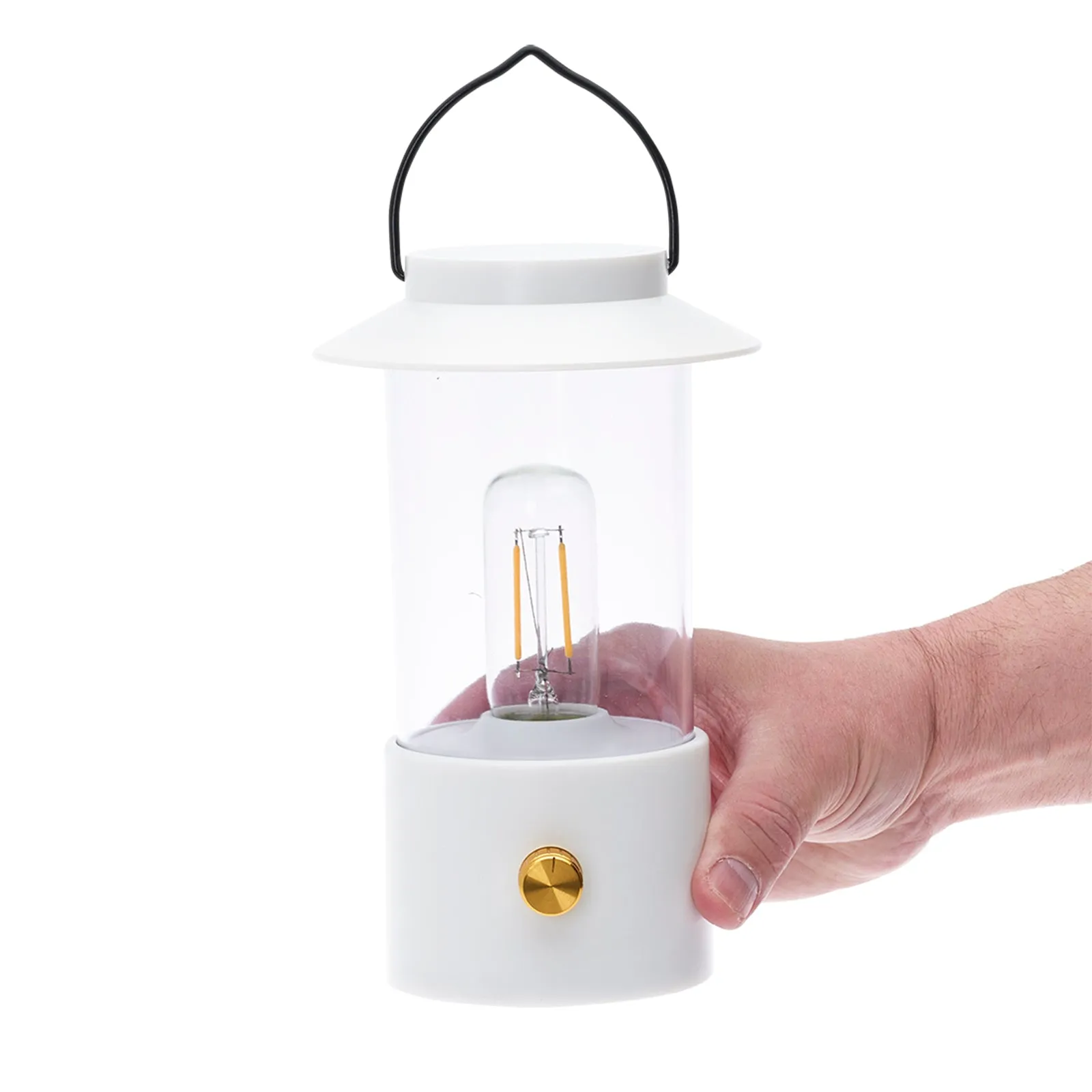 LitezAll Lantern with Dimmable Warm White Filament LED