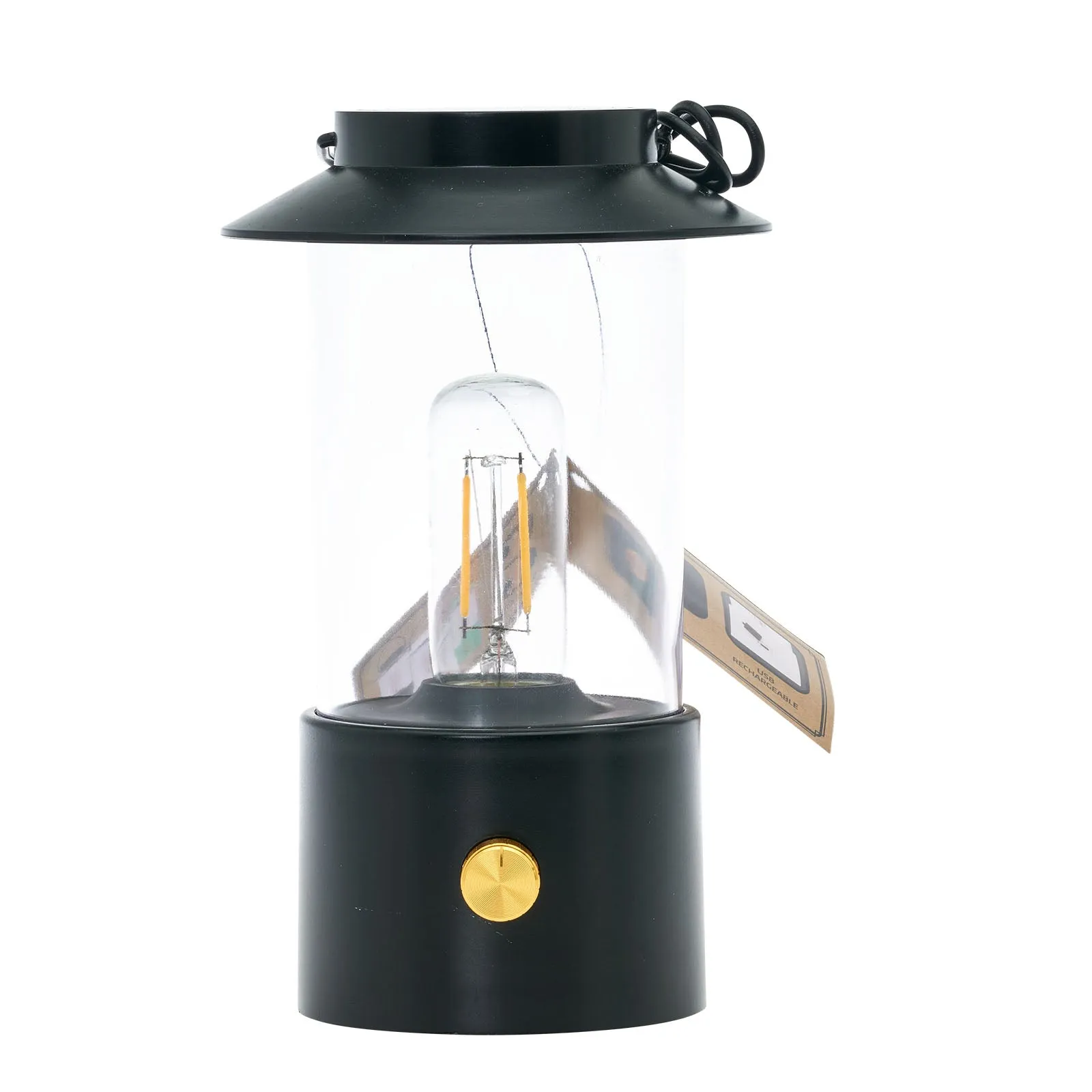 LitezAll Lantern with Dimmable Warm White Filament LED