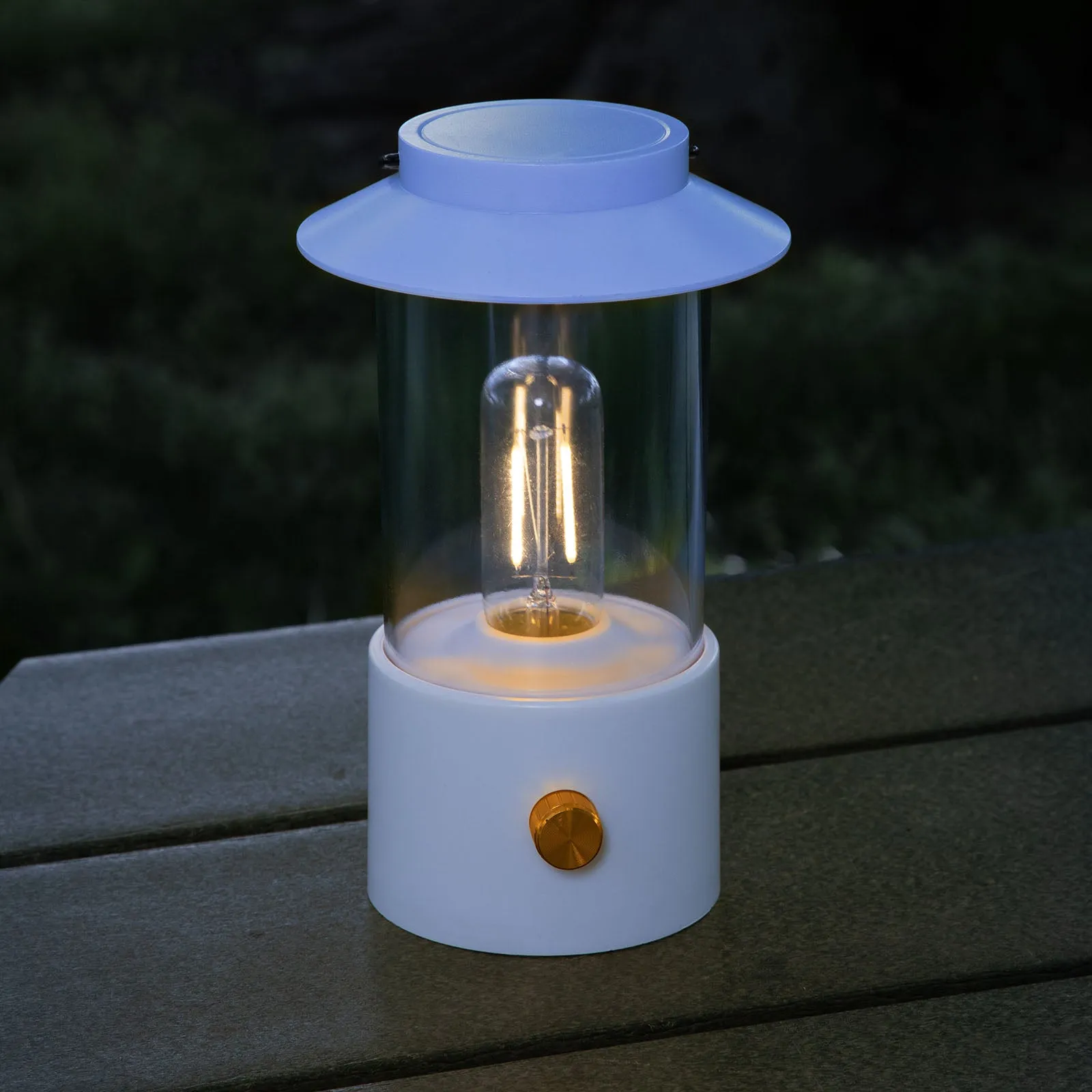 LitezAll Lantern with Dimmable Warm White Filament LED