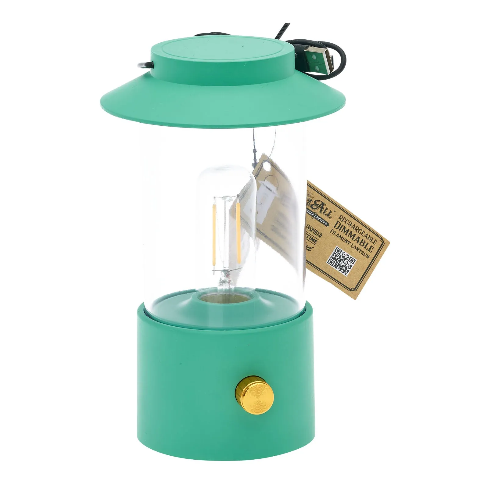 LitezAll Lantern with Dimmable Warm White Filament LED