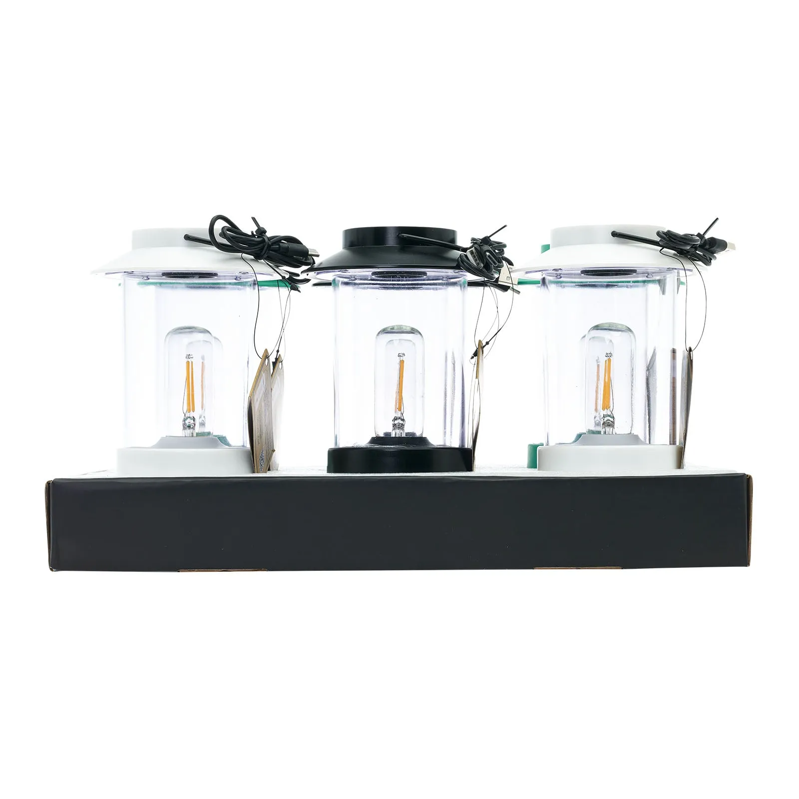 LitezAll Lantern with Dimmable Warm White Filament LED